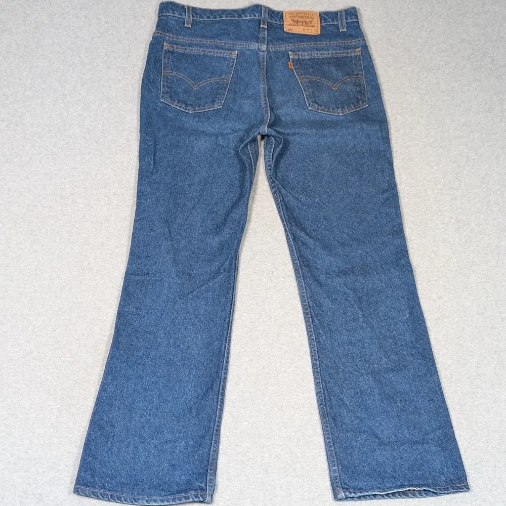 Vintage Levi's 517 Orange Tab Jean Mens 38x31 High Rise Straight Leg USA 90's